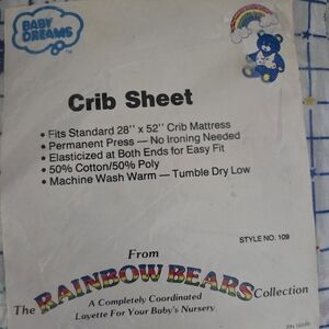 Rainbow Bears Crib Sheet